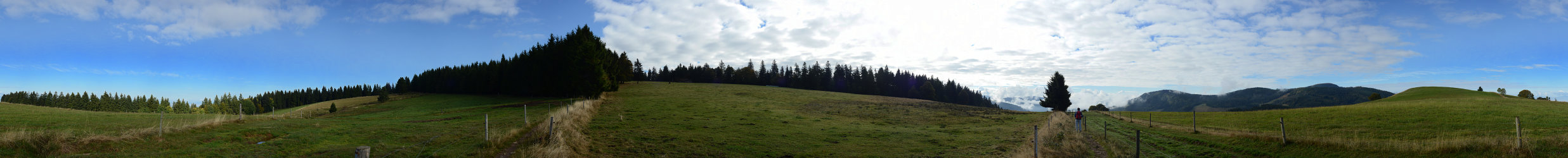 Bild:Panorama auf einer Alm 